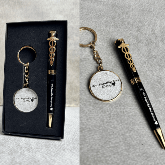 Personalized Doctor Pen & Key Chain Combo