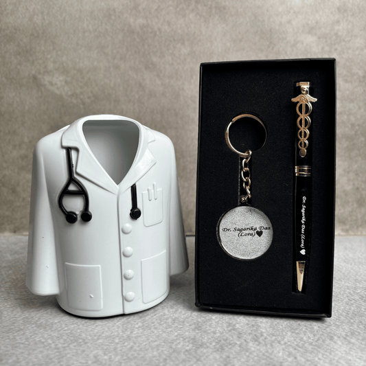 Engraved Doctor Pen, Keychain & Coat Holder
