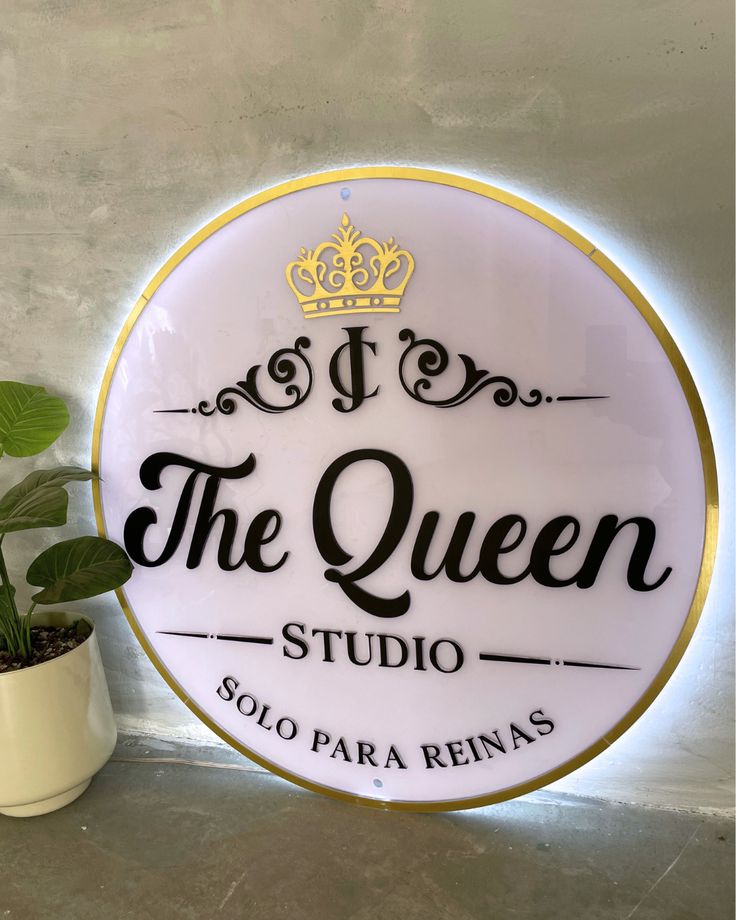 Elegant Round Acrylic Name Plate Tohfa24