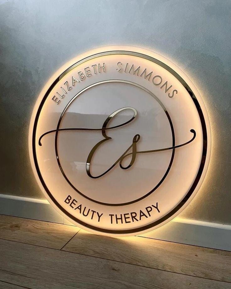 Elegant Round Acrylic Name Plate (Transperent) Tohfa24