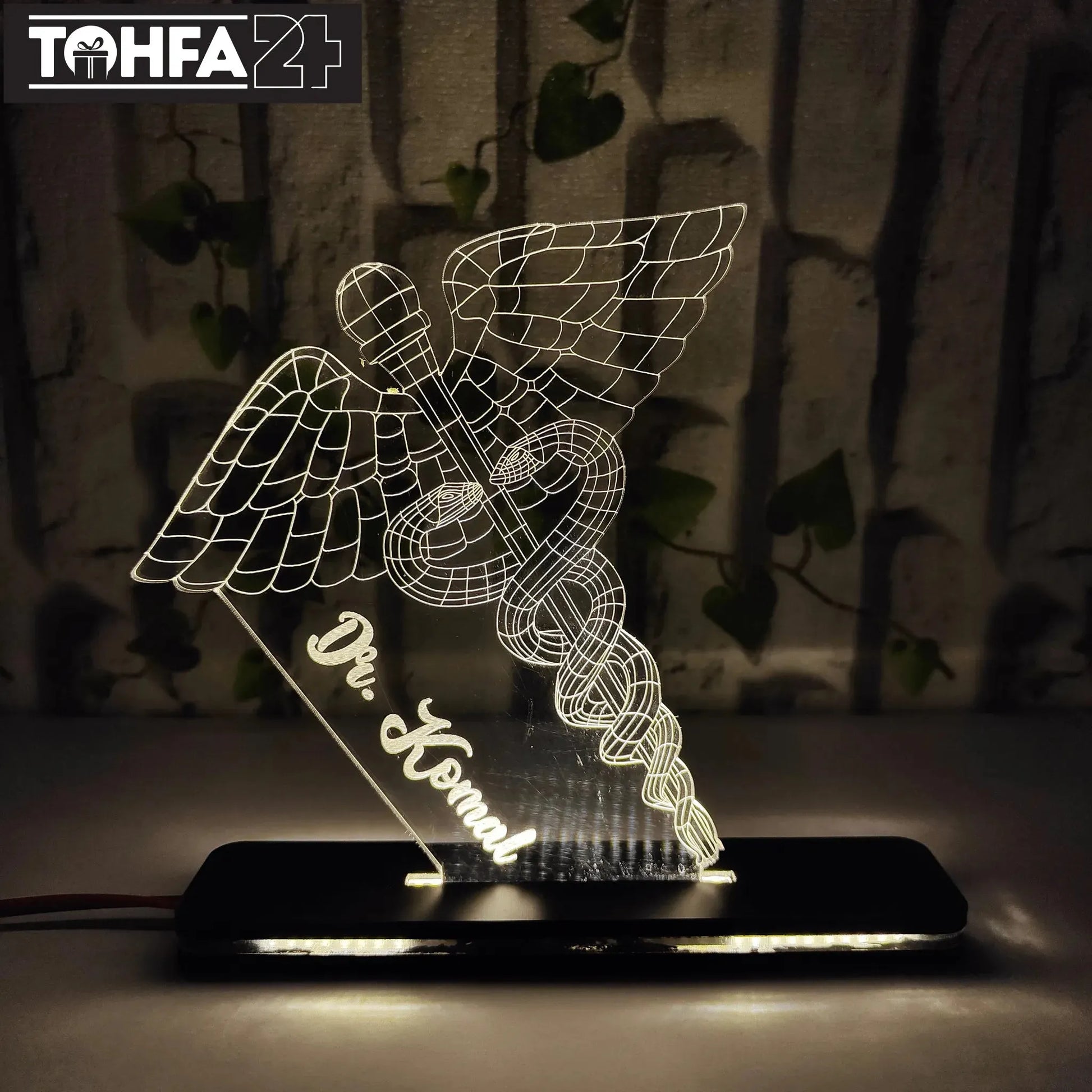 Doctor’s Caduceus Symbol Acrylic Lamp Tohfa24