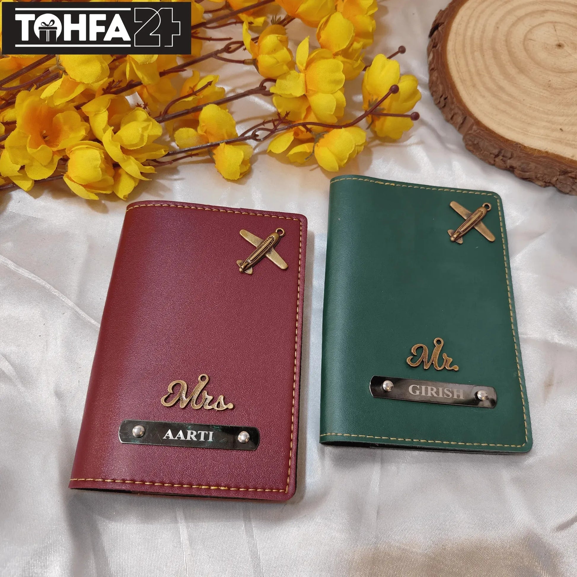 Personalized Couple Passport Cover Tohfa24