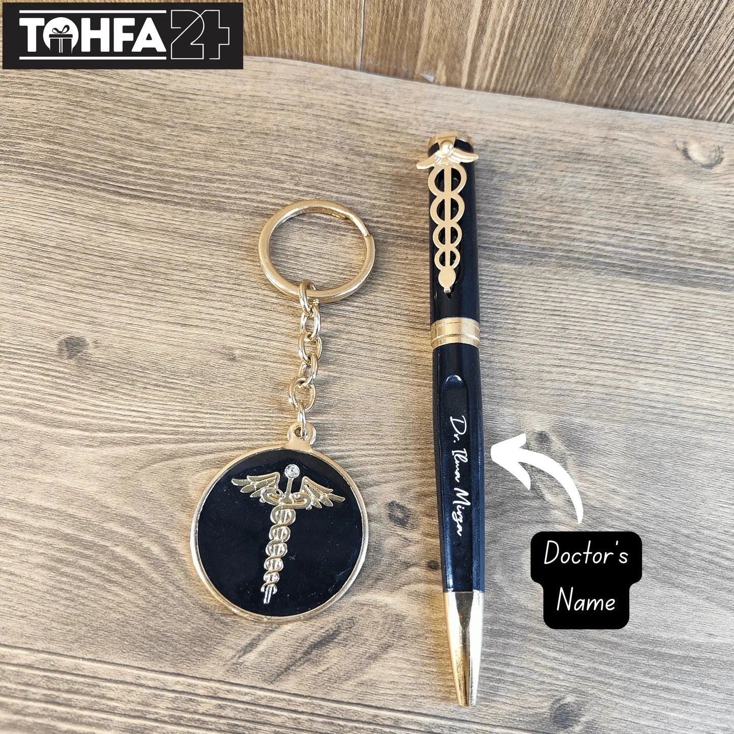 Doctor Pen Stand, Pen & Key Chain Combo Tohfa24