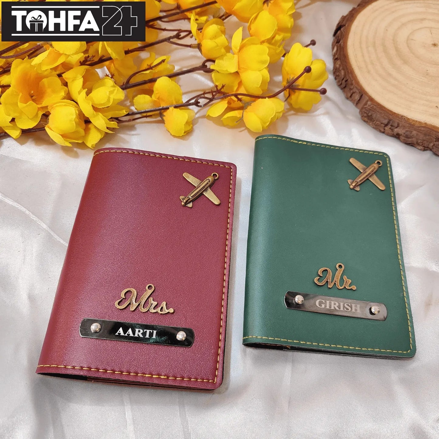 Personalized Couple Passport Cover Tohfa24