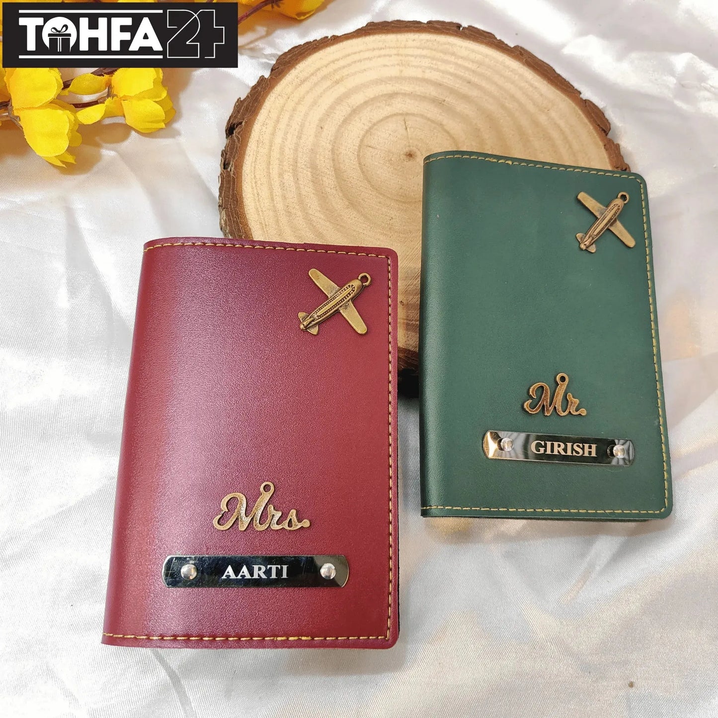 Personalized Couple Passport Cover Tohfa24