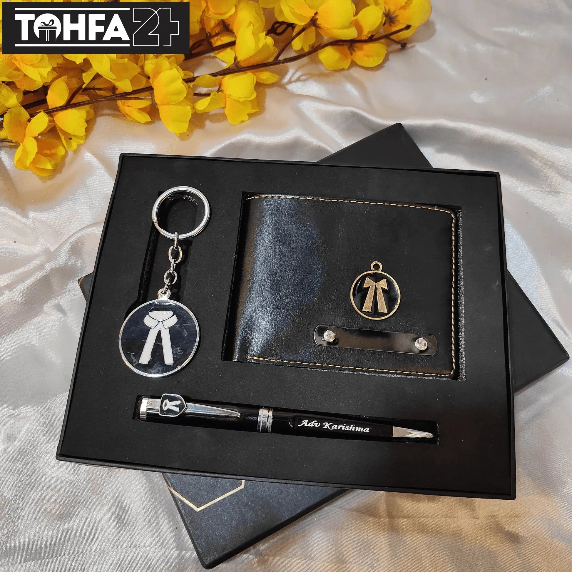 Premium Personalized Wallet, Pen & Keychain for an Advocate Tohfa24