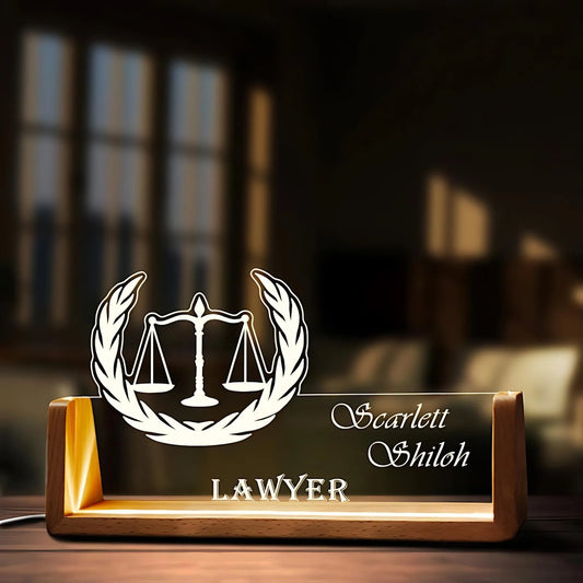 Custom Lawyer Desk Name Plate Tohfa24