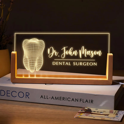 Dental Surgeon Desk Name Plate – Timeless Elegance for Your Workspace Tohfa24