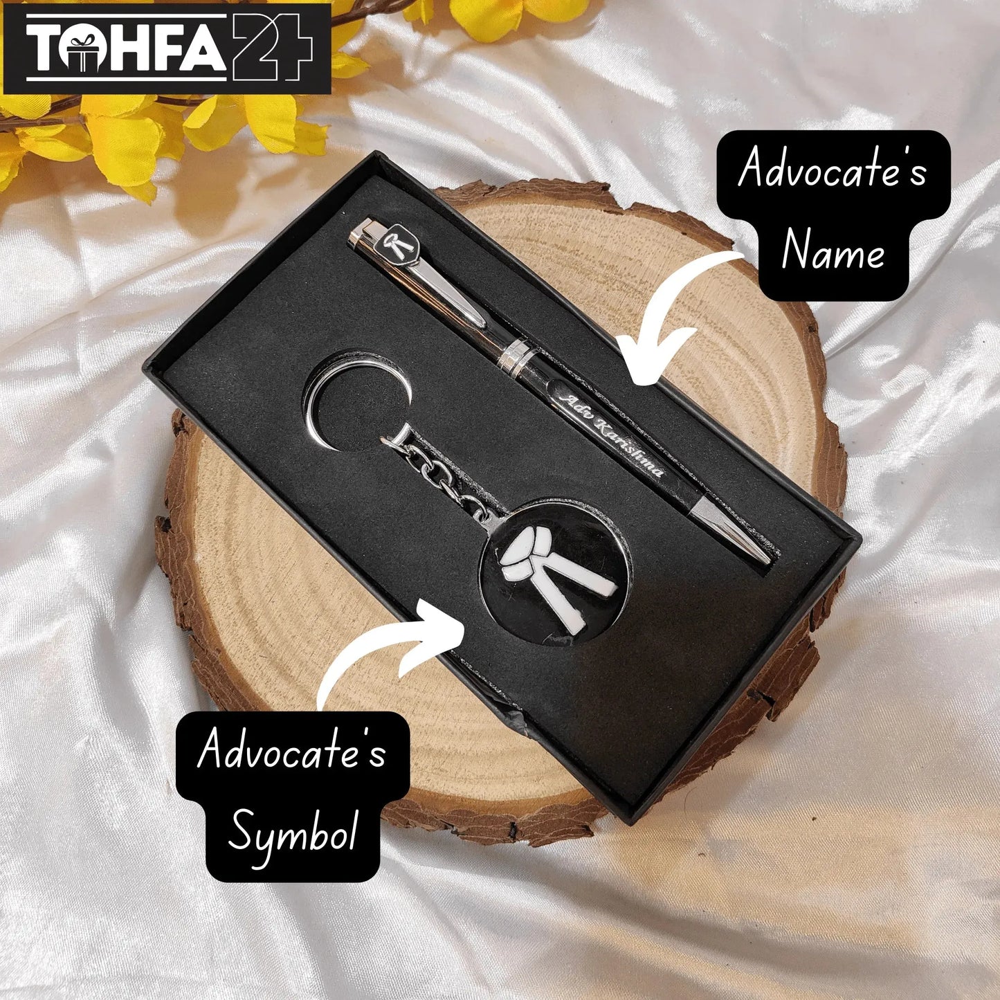 Personalized Advocate Pen & Key Chain Combo Tohfa24