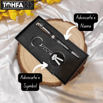 Personalized Advocate Pen & Key Chain Combo Tohfa24