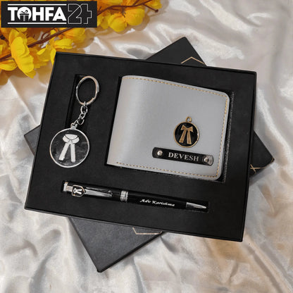 Personalized Wallet, Pen & Keychain for an Advocate Tohfa24