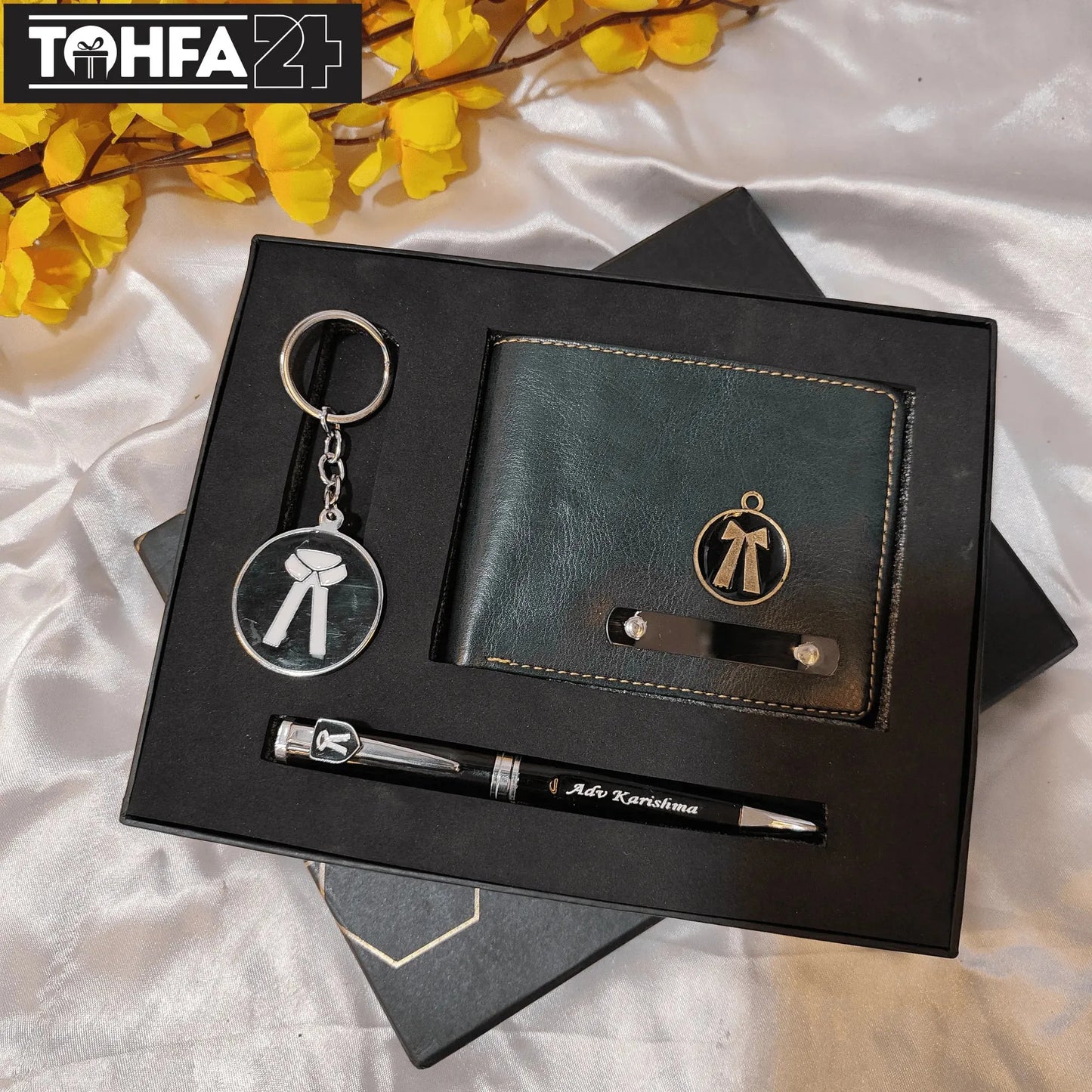 Premium Personalized Wallet, Pen & Keychain for an Advocate Tohfa24