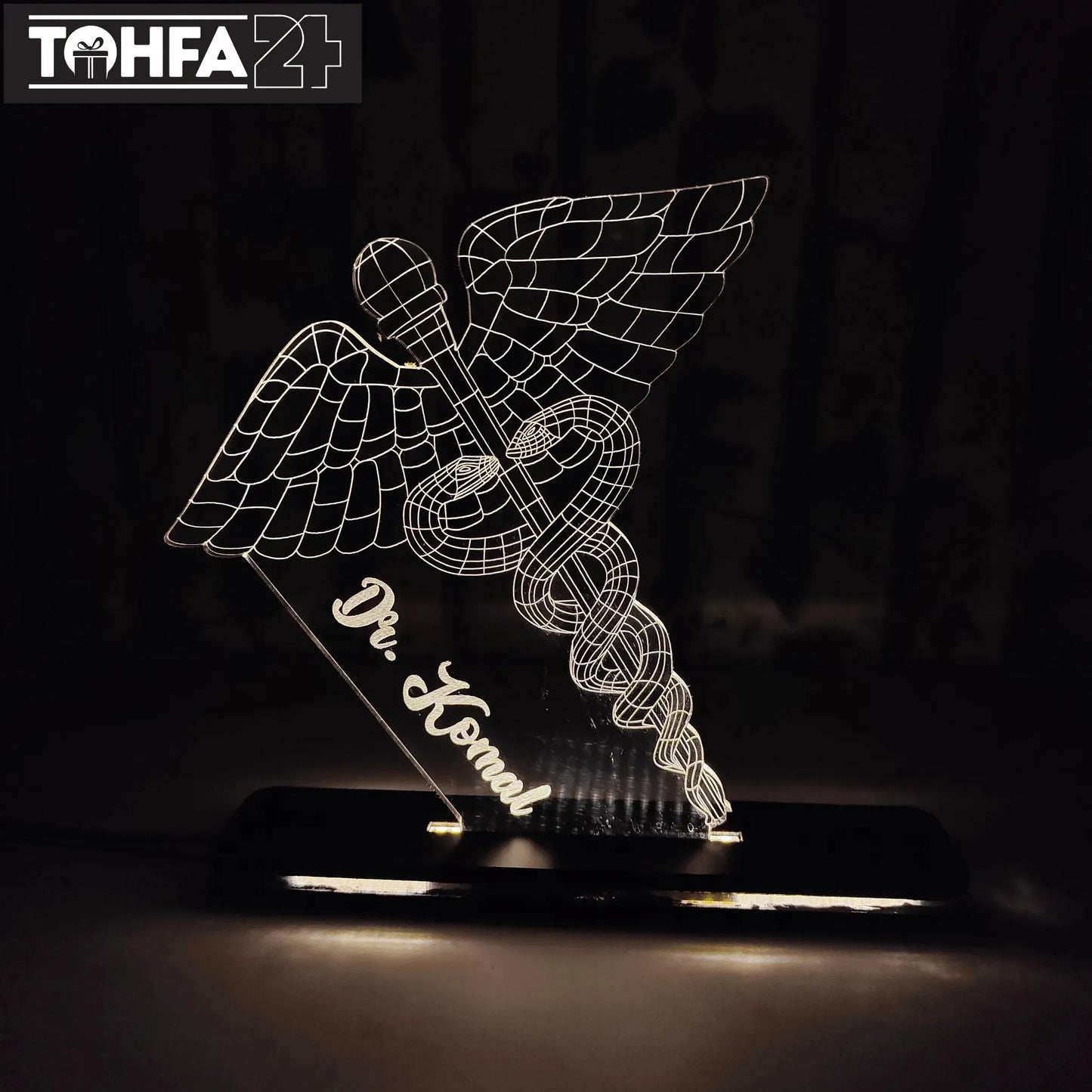 Doctor’s Caduceus Symbol Acrylic Lamp Tohfa24