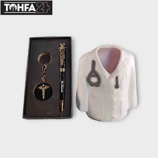 Doctor Pen Stand, Pen & Key Chain Combo Tohfa24