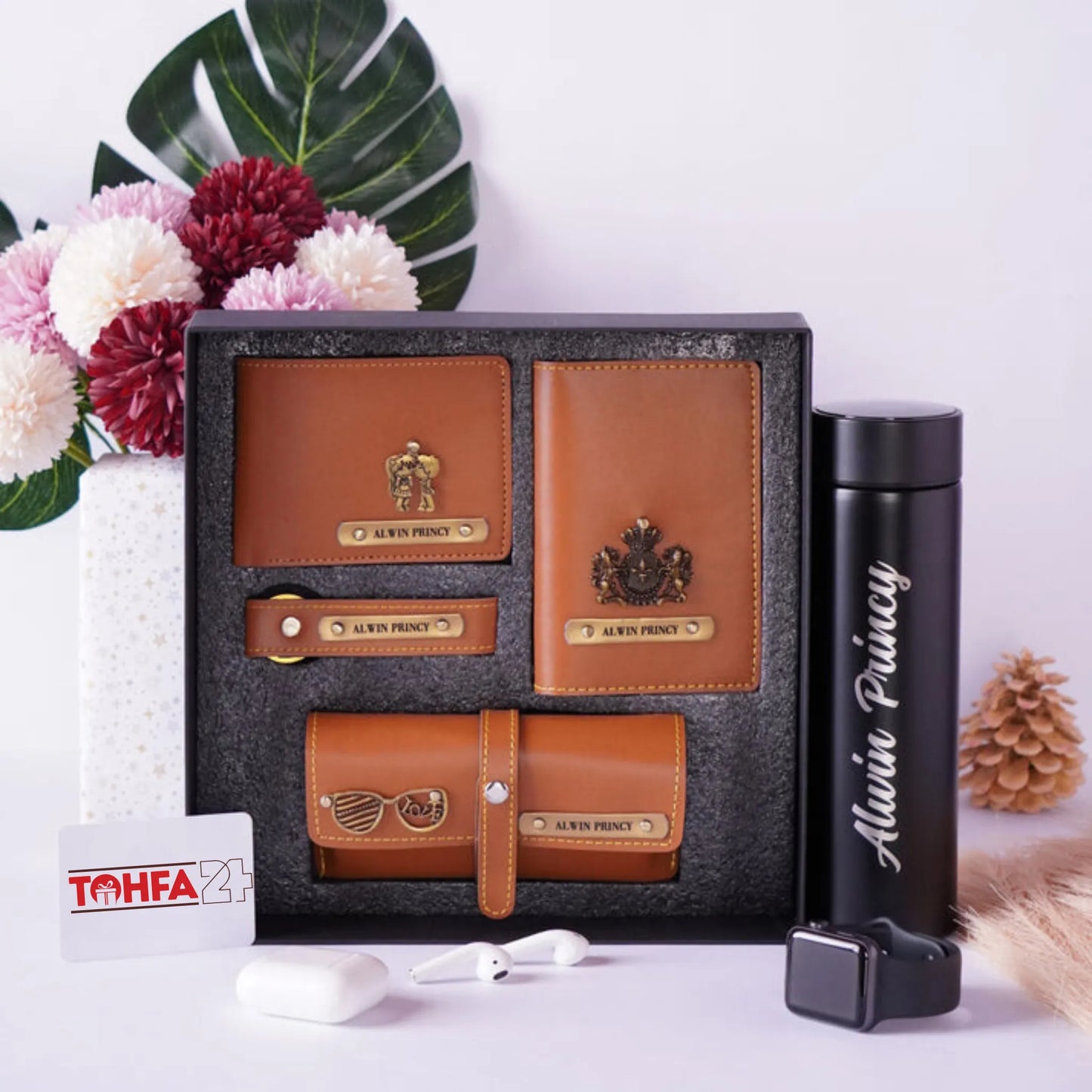 Personalized Gift Set Hamper for Men - 1 Free Bottle Tohfa24