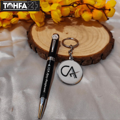 Personalized CA Pen & Key Chain Combo Tohfa24