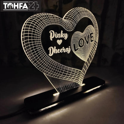 Enchanting Love Acrylic Lamp Tohfa24