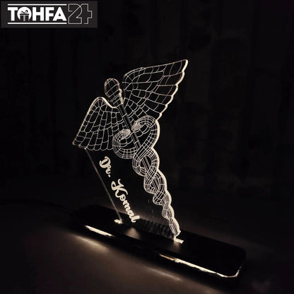 Doctor’s Caduceus Symbol Acrylic Lamp Tohfa24