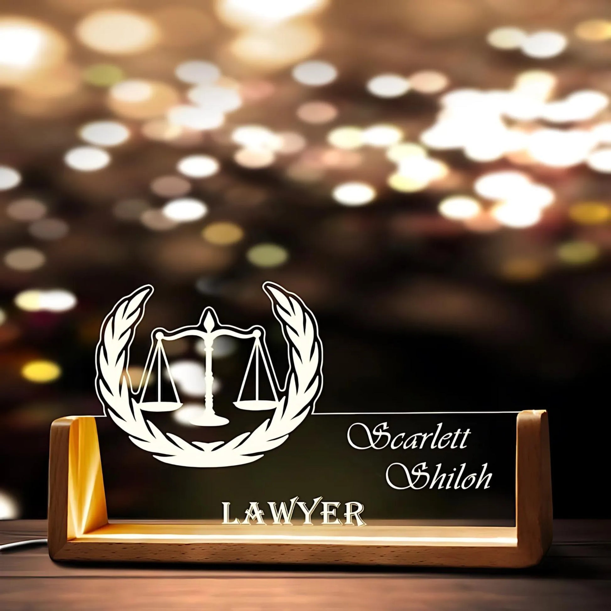 Custom Lawyer Desk Name Plate Tohfa24