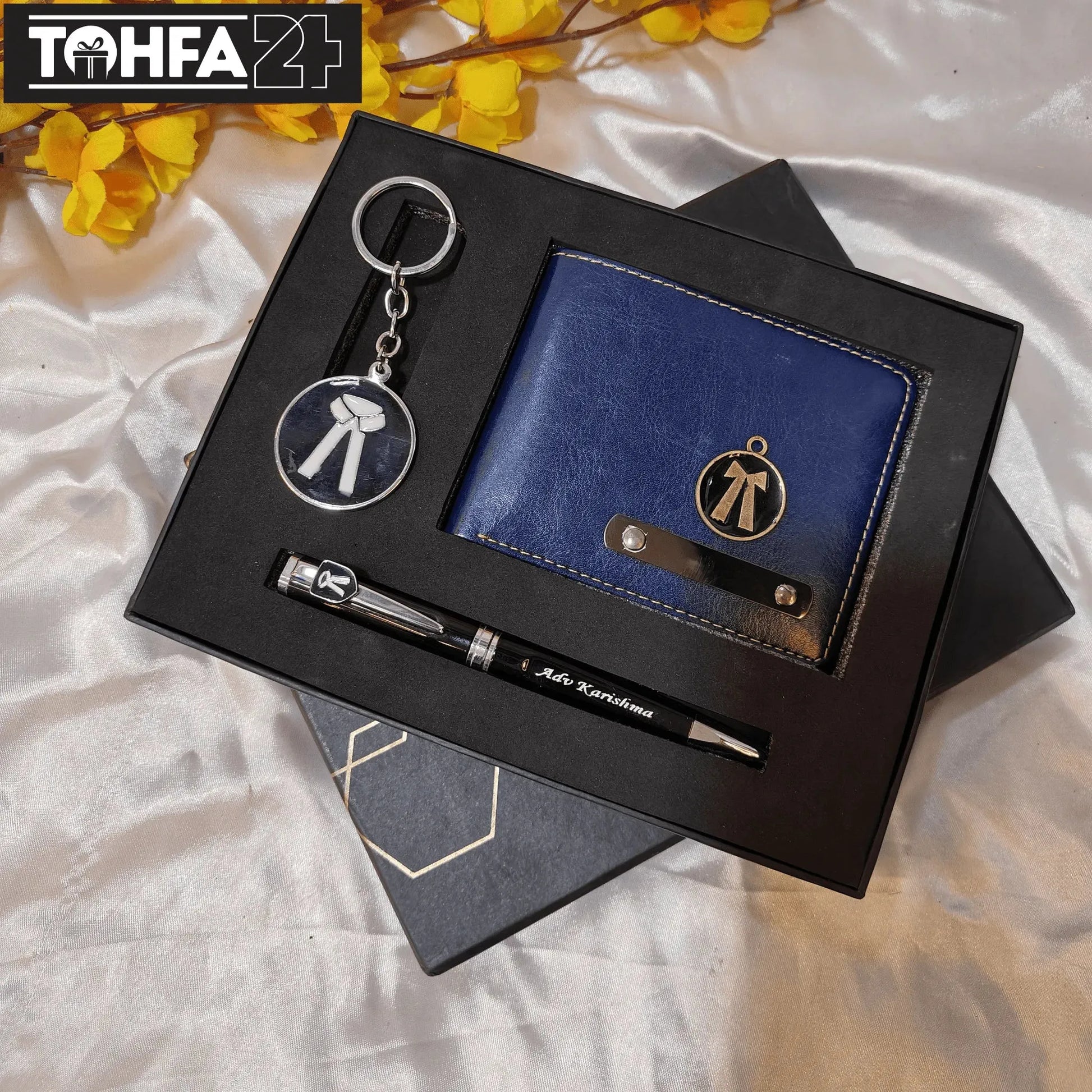 Premium Personalized Wallet, Pen & Keychain for an Advocate Tohfa24