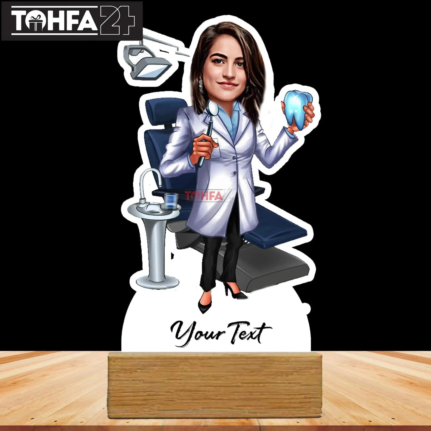 Female Dentist Doctor Caricature Tohfa24