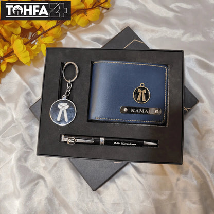 Personalized Wallet, Pen & Keychain for an Advocate Tohfa24