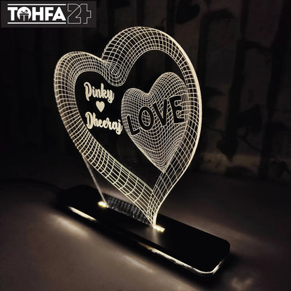 Enchanting Love Acrylic Lamp Tohfa24