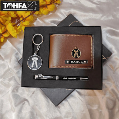 Personalized Wallet, Pen & Keychain for an Advocate Tohfa24