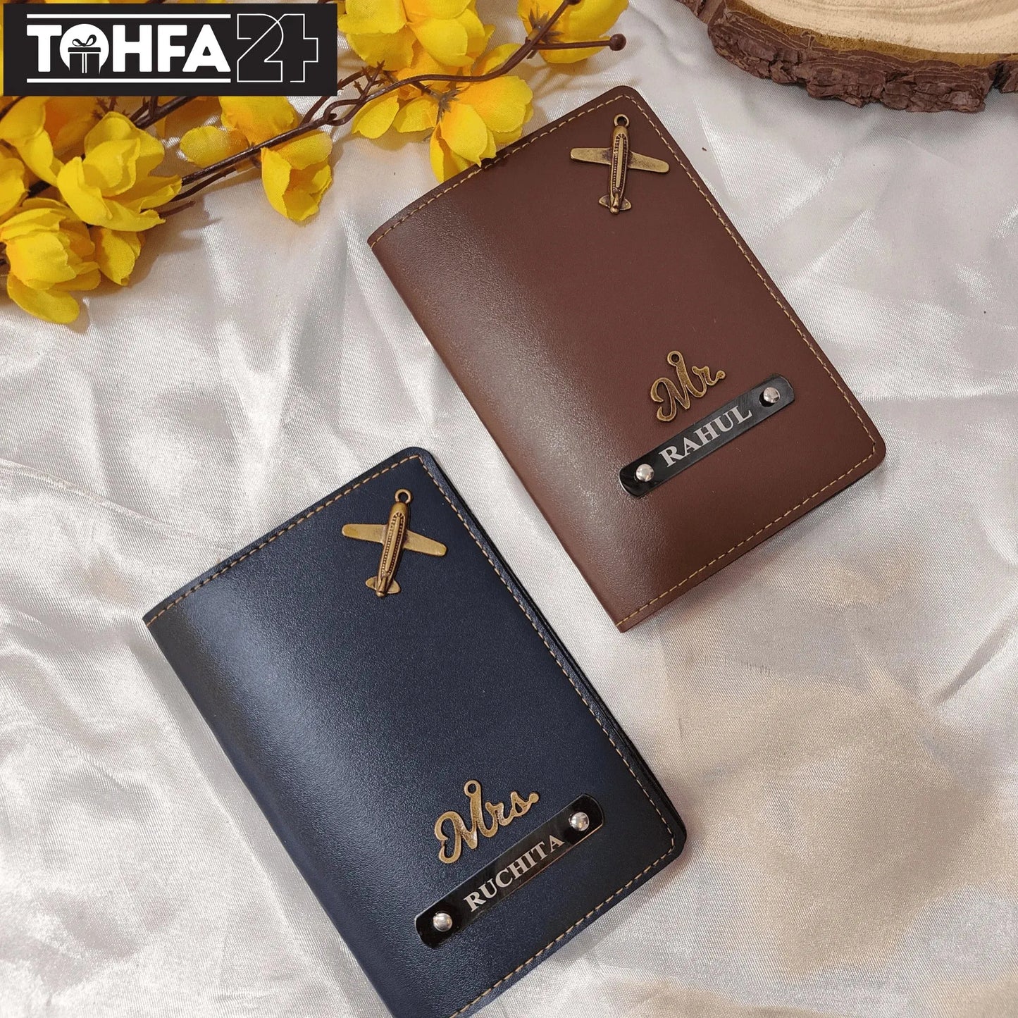 Personalized Couple Passport Cover Tohfa24