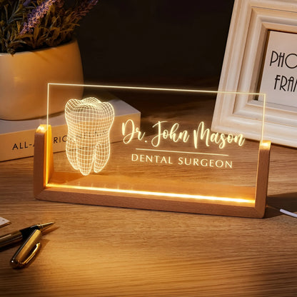 Dental Surgeon Desk Name Plate – Timeless Elegance for Your Workspace Tohfa24