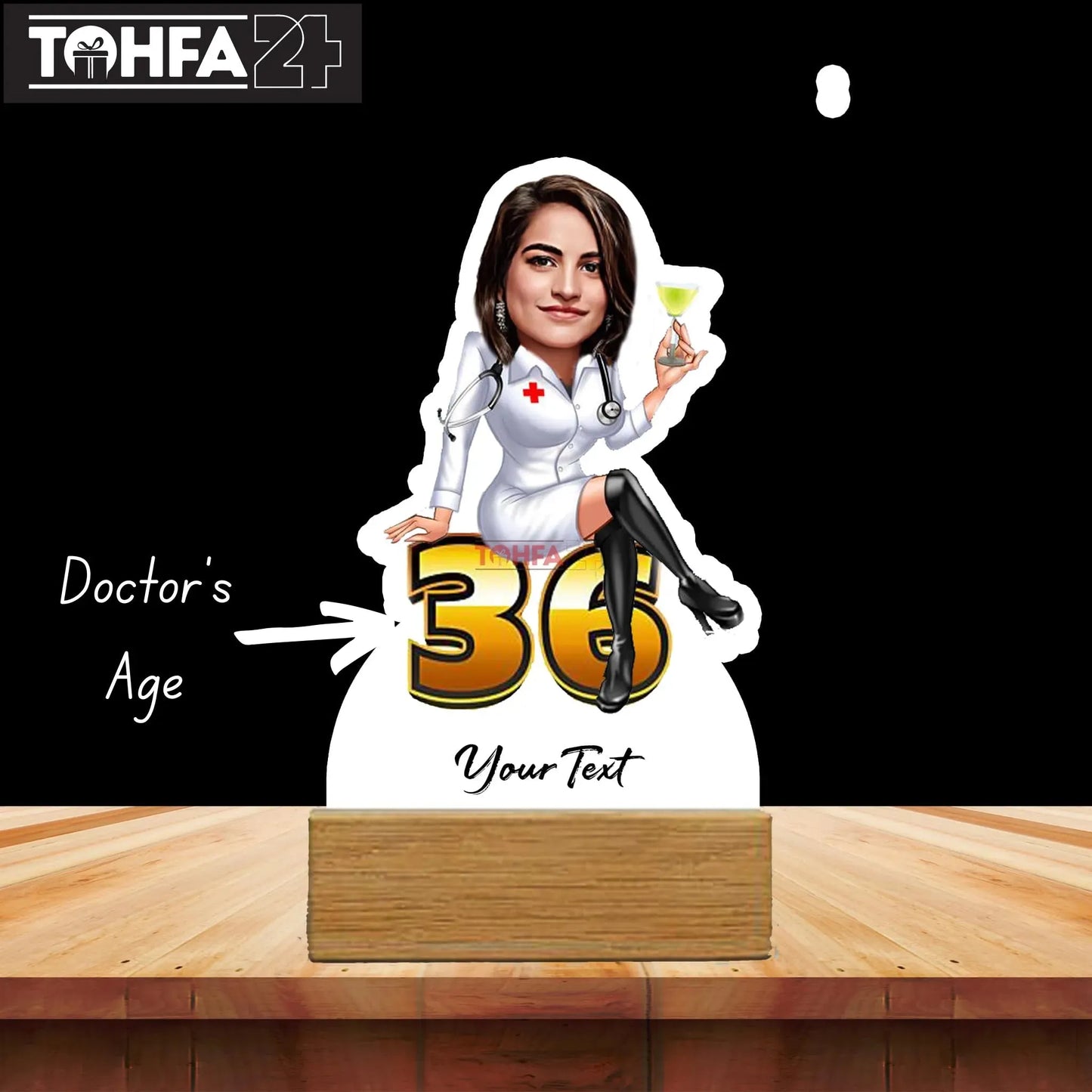 Universal Female Doctor Caricature (With Age) Tohfa24