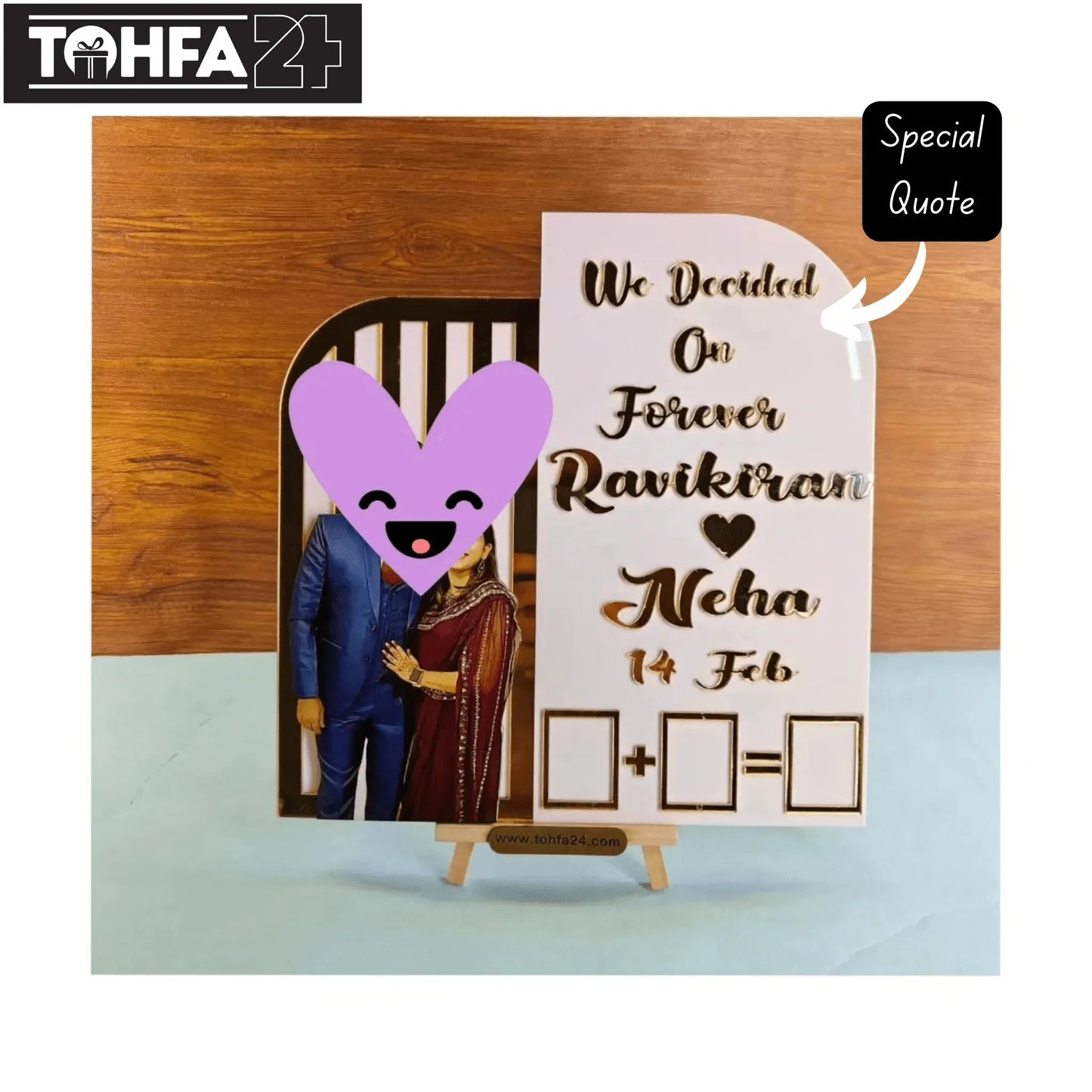 Personalized Acrylic Memory Frame Tohfa24