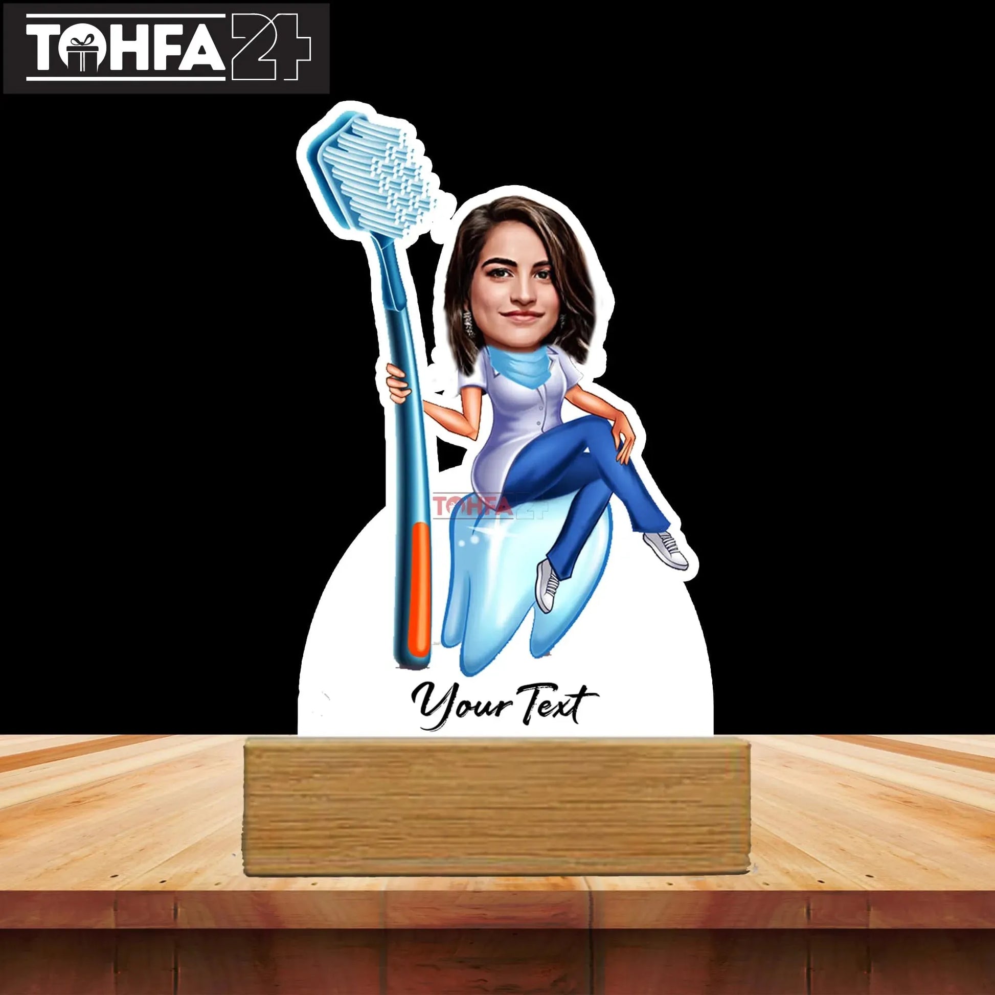 Female Dentist Doctor Caricature Tohfa24