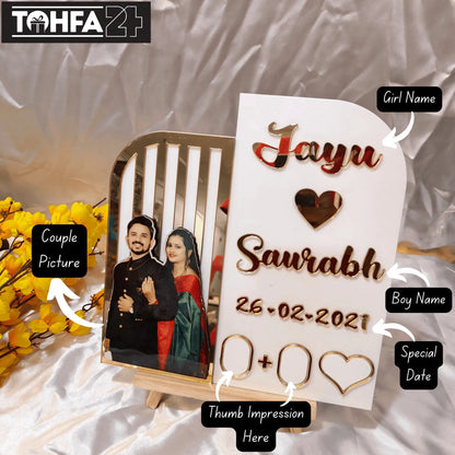 Personalized Acrylic Memory Frame Tohfa24