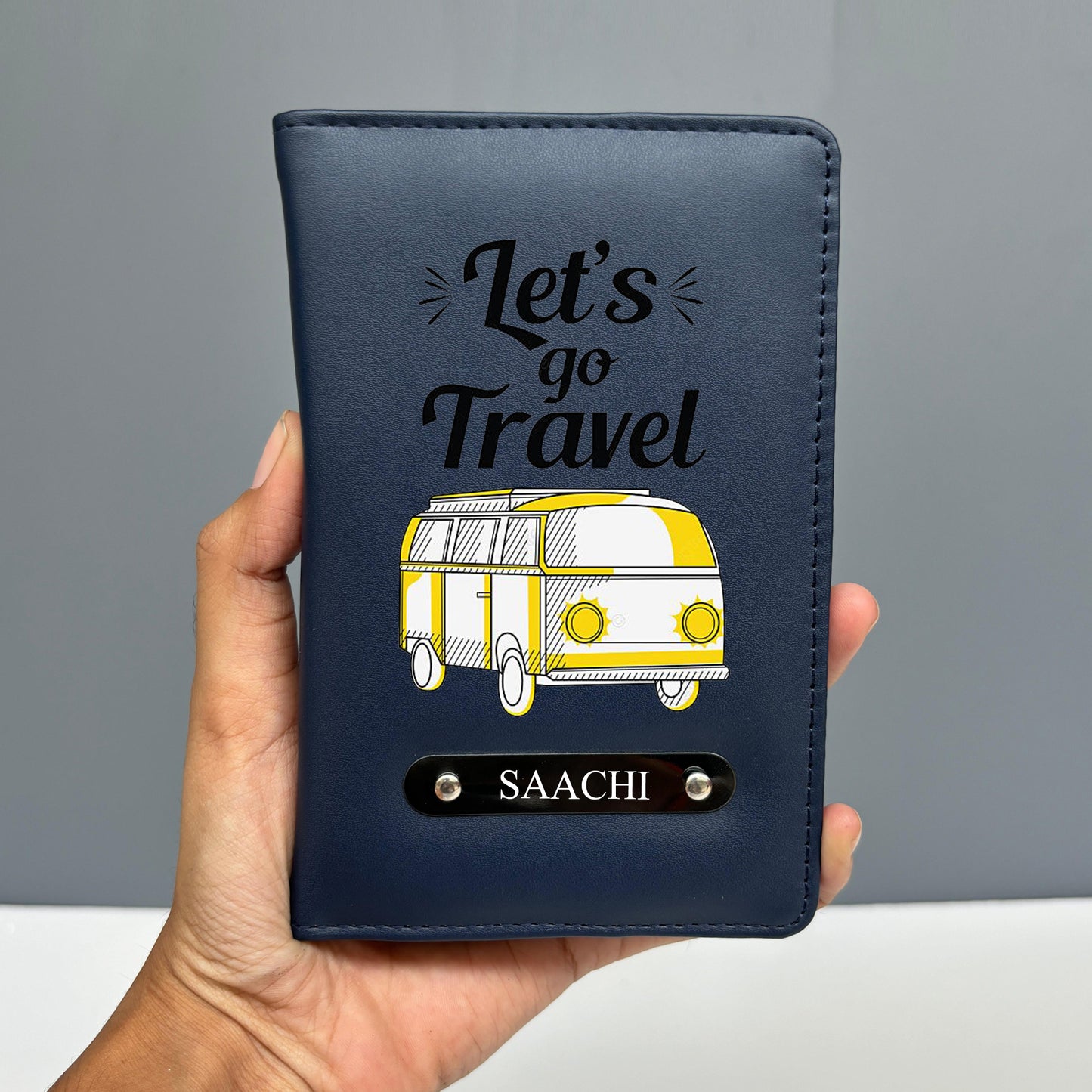 Personalized Lets go travel Passport Cover Tohfa24