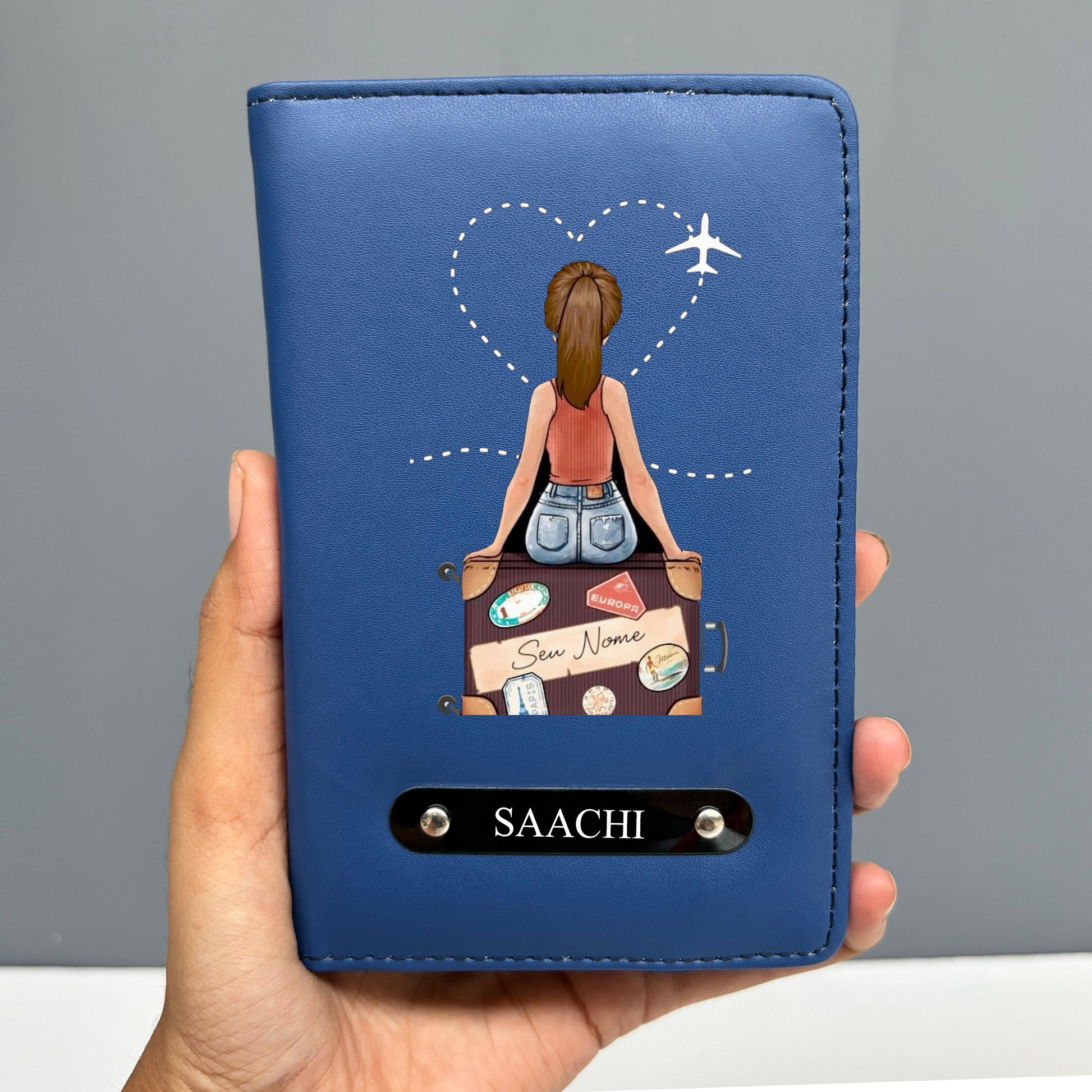 Personalized Wanderlust Passport Cover Tohfa24