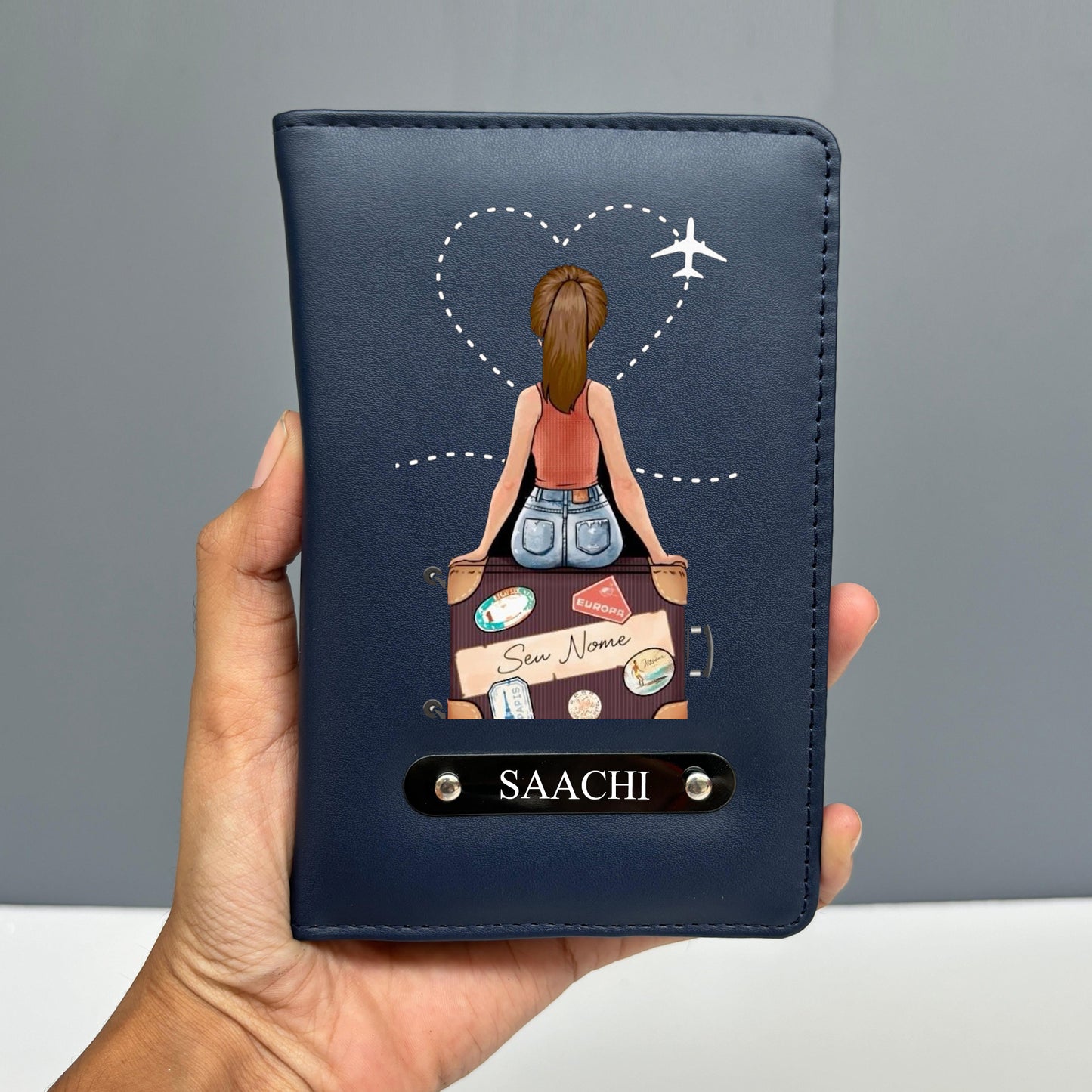 Personalized Wanderlust Passport Cover Tohfa24