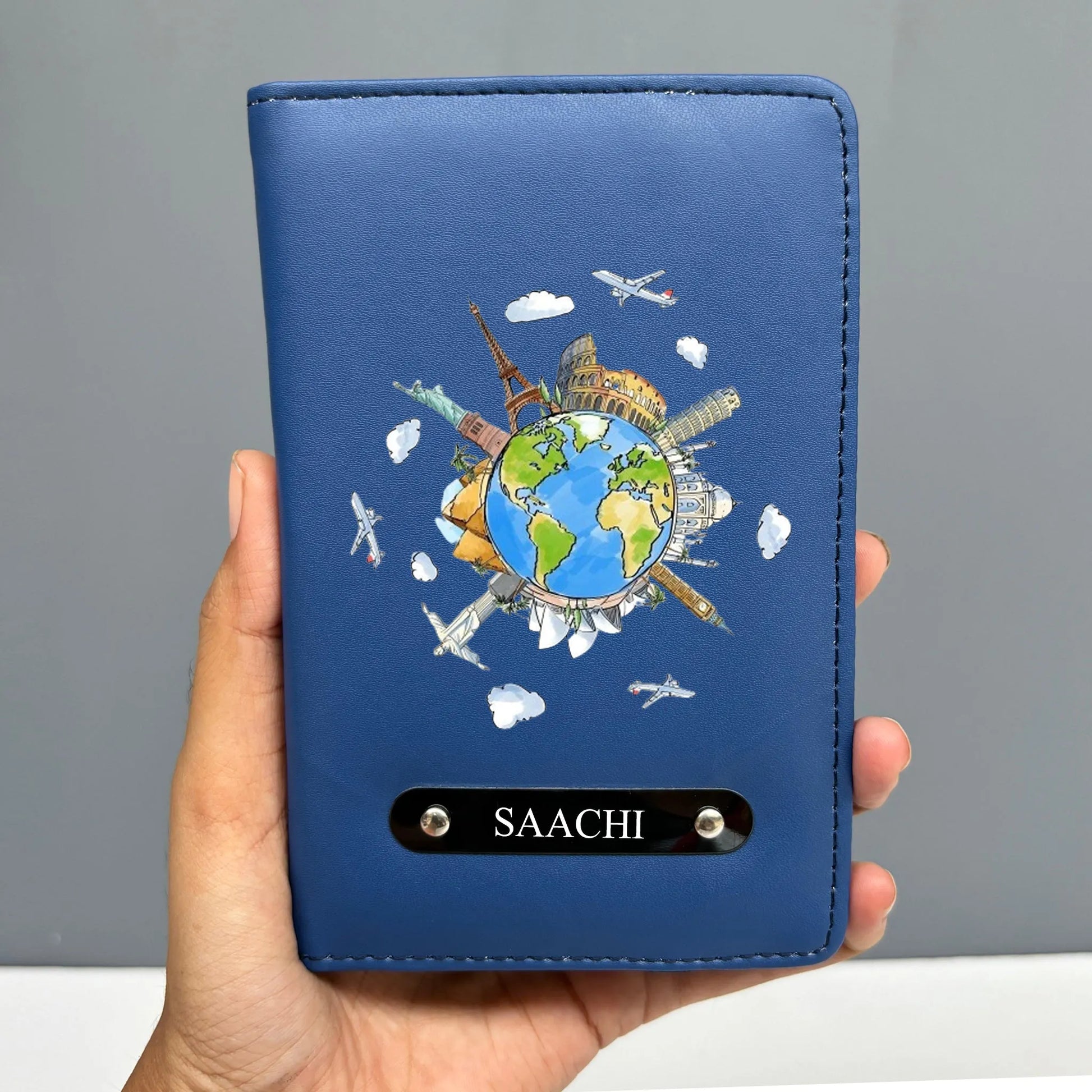 Personalized Wonders of World Passport Cover Tohfa24