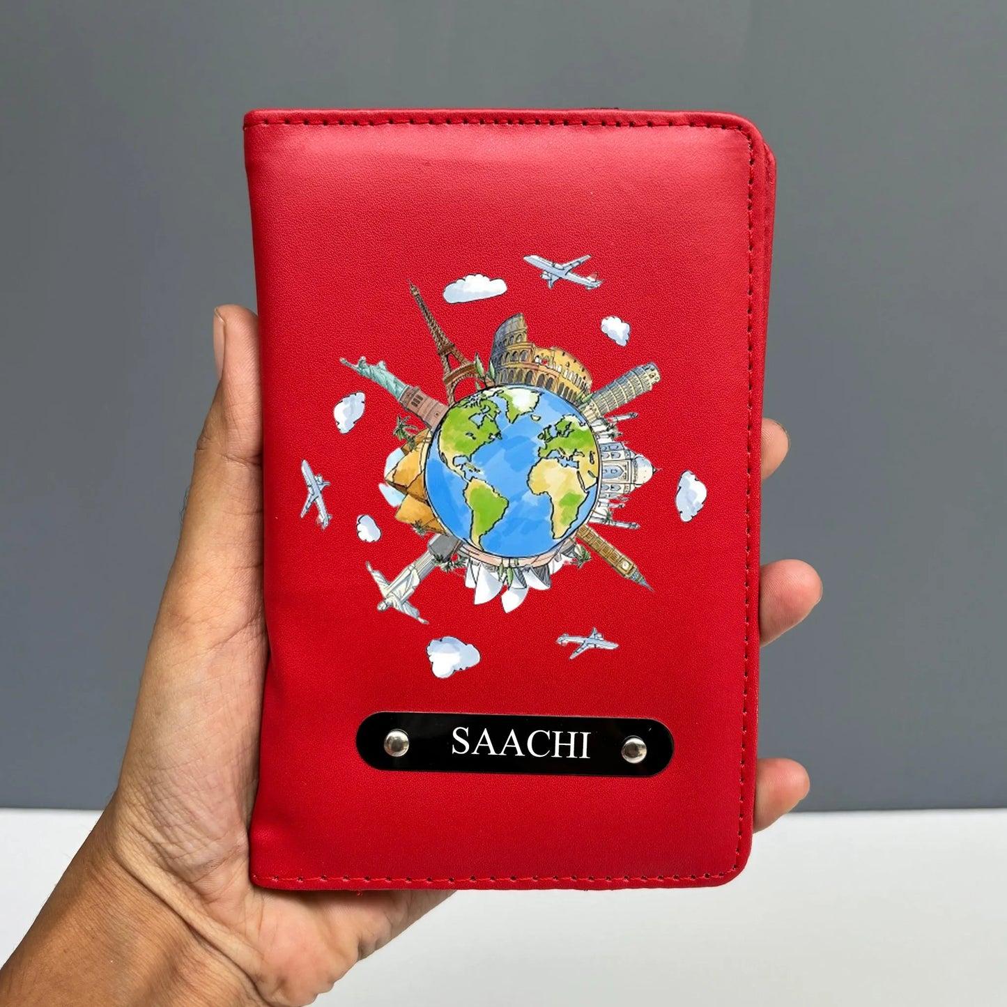 Personalized Wonders of World Passport Cover Tohfa24