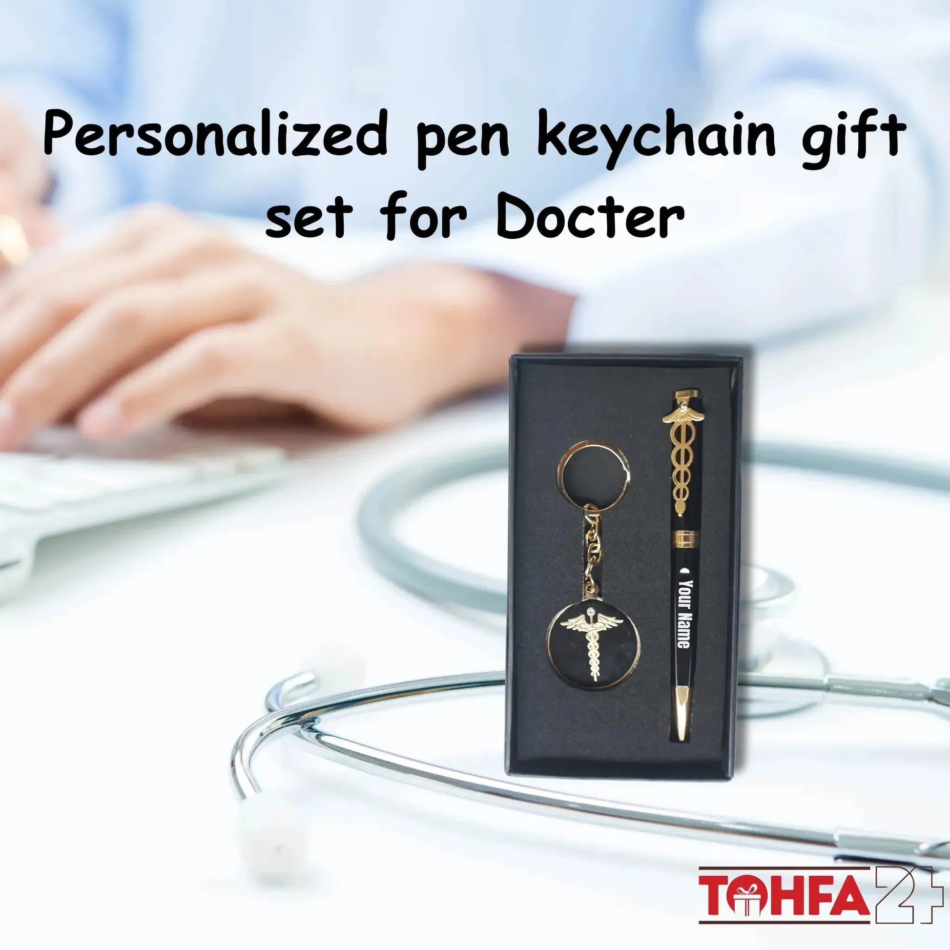 Personalized Doctor Pen & Key Chain Combo Tohfa24