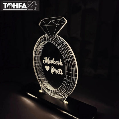 Ring of Love Acrylic Lamp Tohfa24